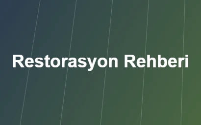 Tarihi yapılar restorasyon teknikleri ve malzeme seçimi